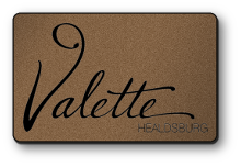 valette logo over gold background